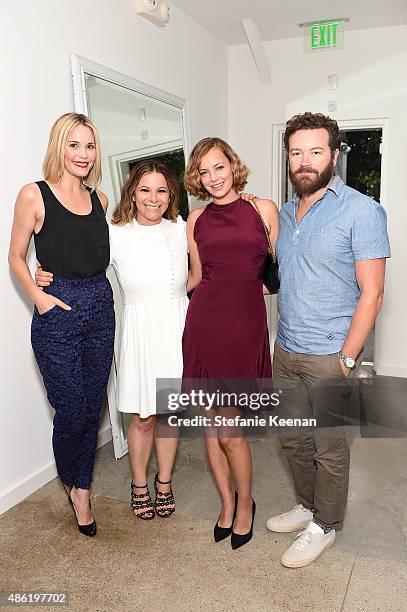 Leslie Bibb, Ashlee Margolis, Bijou Phillips and Danny Masterson attends The A List 15th Anniversary Party on September 1, 2015 in Beverly Hills,...