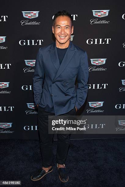 Marcus Tao attends the Cadillac Capsule Clothing Collection Launch at Classic Car Club on September 1, 2015 in New York City.