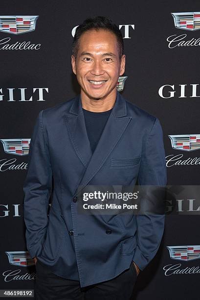 Marcus Tao attends the Cadillac Capsule Clothing Collection Launch at Classic Car Club on September 1, 2015 in New York City.