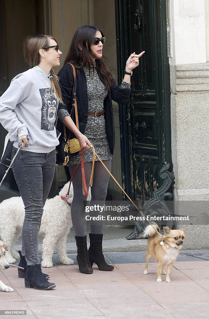 Celebrities Sighting In Madrid - April 22, 2014