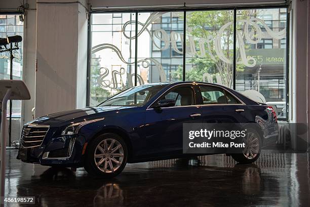 General view of atmosphere at the Cadillac Capsule Clothing Collection Launch at Classic Car Club on September 1, 2015 in New York City.