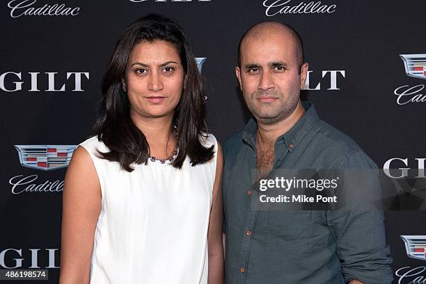 Babi Ahluwalia and Sachin Ahluwalia of Sachin and Babi attend the Cadillac Capsule Clothing Collection Launch at Classic Car Club on September 1,...