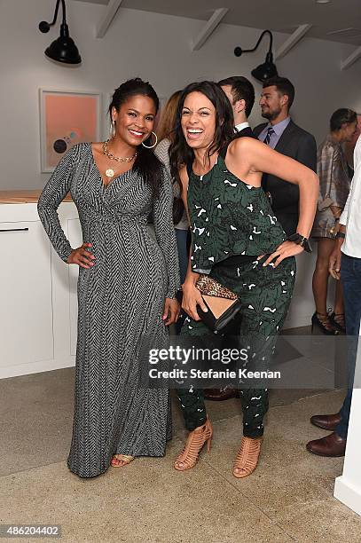 Nia Long and Rosario Dawson attend The A List 15th Anniversary Party on September 1, 2015 in Beverly Hills, California.