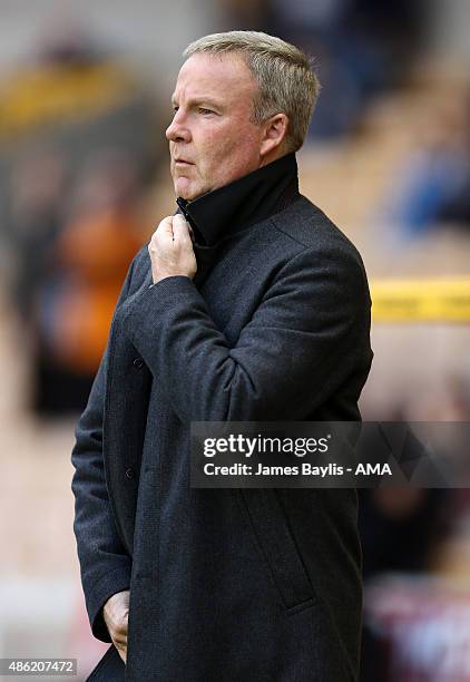 Kenny Jackett the manager of Wolverhampton Wanderers during the Capital One Cup match between Wolverhampton Wanderers and Barnet at Molineux on...