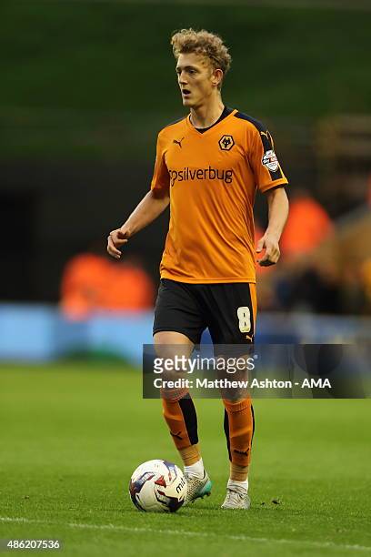 George Saville of Wolverhampton Wanderers during the Capital One Cup match between Wolverhampton Wanderers and Barnet at Molineux on August 25, 2015...