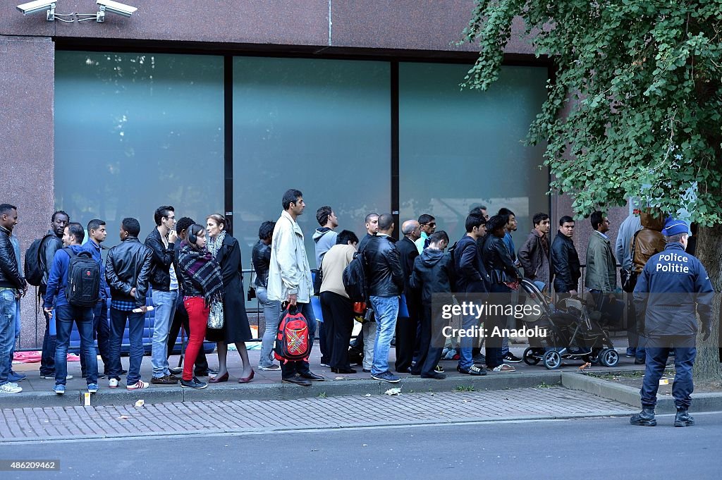 Migrants in Brussels