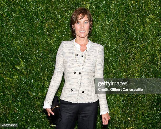 Actress Carey Lowell attends the 9th annual Chanel Artists Dinner during the 2014 Tribeca Film Festival at Balthazar on April 22, 2014 in New York,...