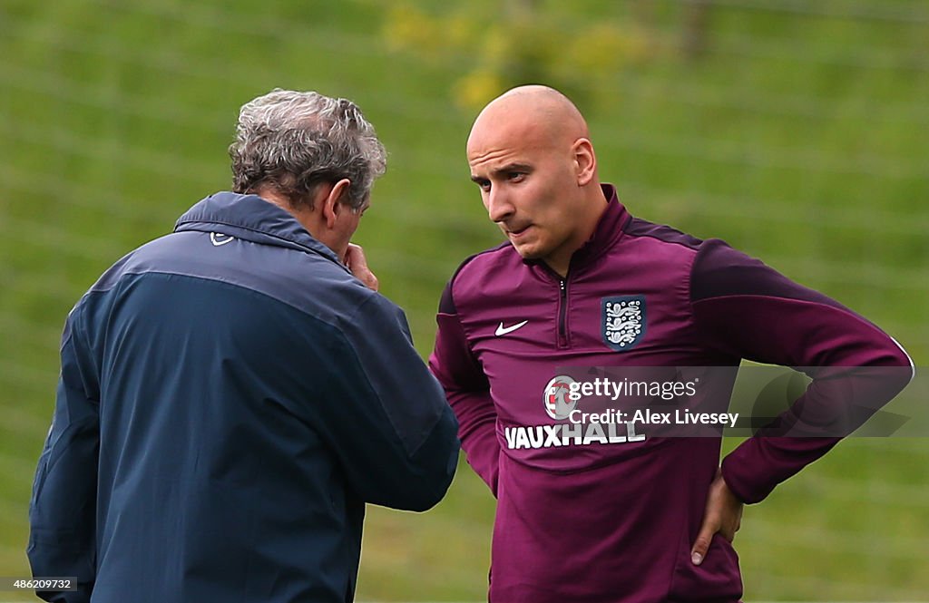 England Training Session And Press Conference