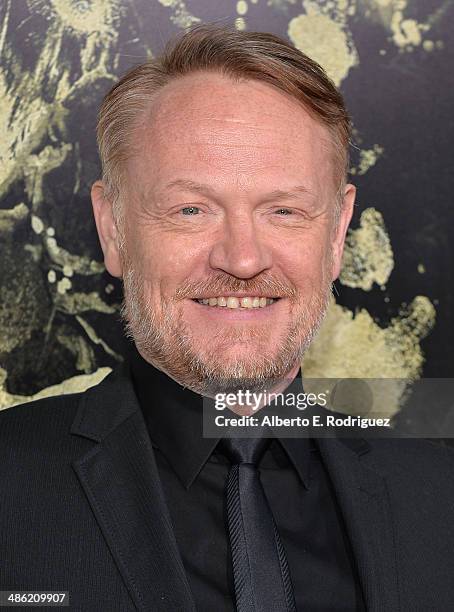 Actor Jared Harris arrives to the Los Angeles Premiere of Lionsgate Films' "The Quiet Ones" at The Theatre At Ace Hotel on April 22, 2014 in Los...