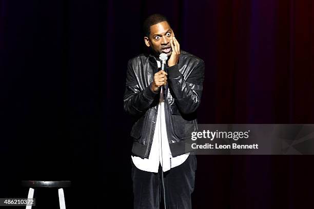 Comedian Tony Rock attends the 20th Anniversary Of Phat Tuesdays at Club Nokia on September 1, 2015 in Los Angeles, California.