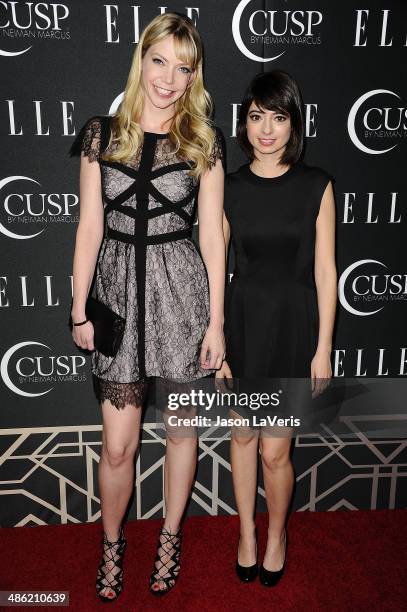 Riki Lindhome and Kate Micucci of Garfunkel and Oates attends ELLE's 5th annual Women In Music concert celebration at Avalon on April 22, 2014 in...