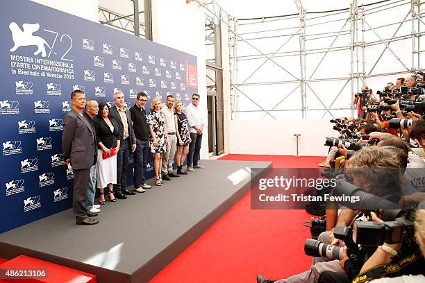 Jury members Emmanuel Carrere, Hou Hsiao-hsien, Lynne Ramsay, President Alfonso Cuaron, Nuri Bilge Ceylan, Elisabeth Banks, Francesco Munzi, Diane...