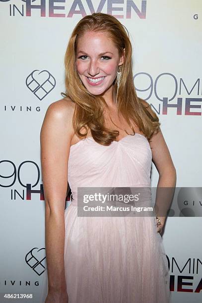 Actress Rachel Jeanette attends '90 Minutes In Heaven' Atlanta premiere at Fox Theater on September 1, 2015 in Atlanta, Georgia.