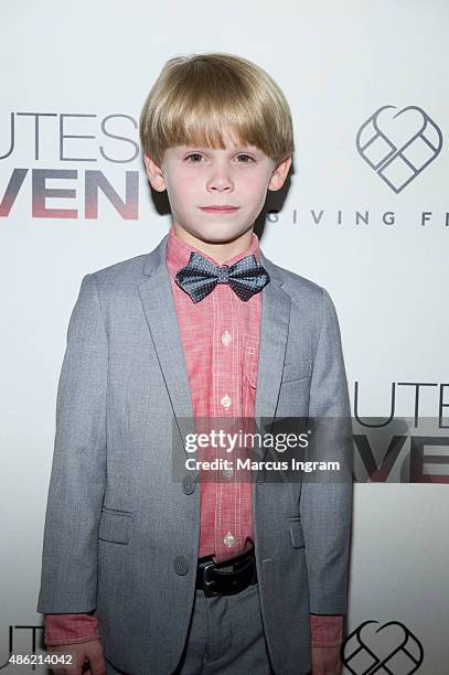 Actor Hudson Meek attends '90 Minutes In Heaven' Atlanta premiere at Fox Theater on September 1, 2015 in Atlanta, Georgia.