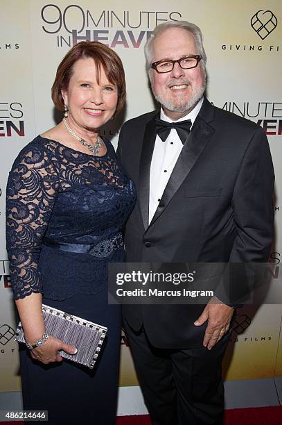 Eva Piper and Don Piper attend '90 Minutes In Heaven' Atlanta premiere at Fox Theater on September 1, 2015 in Atlanta, Georgia.