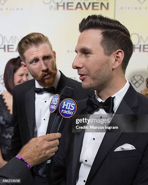 Joe Piper and Chris Piper attend '90 Minutes In Heaven' Atlanta premiere at Fox Theater on September 1, 2015 in Atlanta, Georgia.