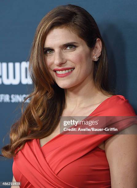 Actress Lake Bell arrives at the premiere of The Weinstein Company's 'No Escape' at Regal Cinemas L.A. Live on August 17, 2015 in Los Angeles,...