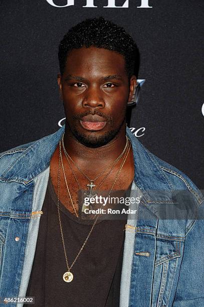 Calvin Play attends the Cadillac Capsule Clothing Collection Launch at Classic Car Club on September 1, 2015 in New York City.