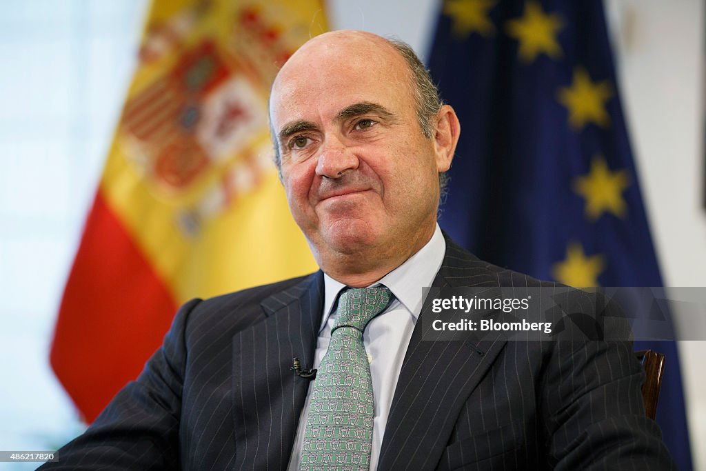 Spain's Economy Minister Luis De Guindos Interview