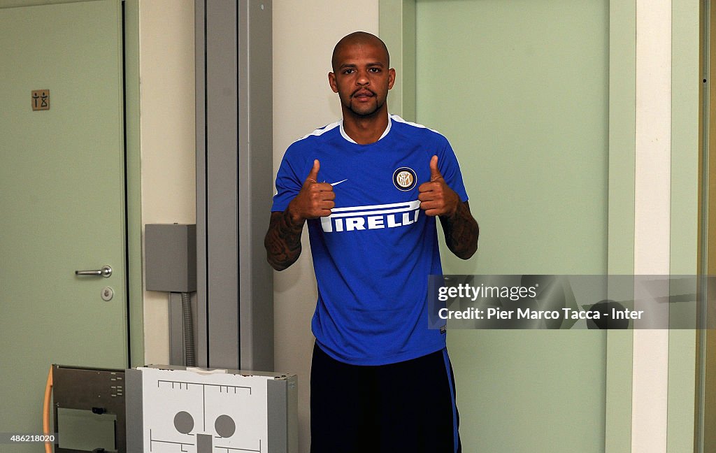 FC Internazionale New Signinig Felipe Melo Arrives In Milan