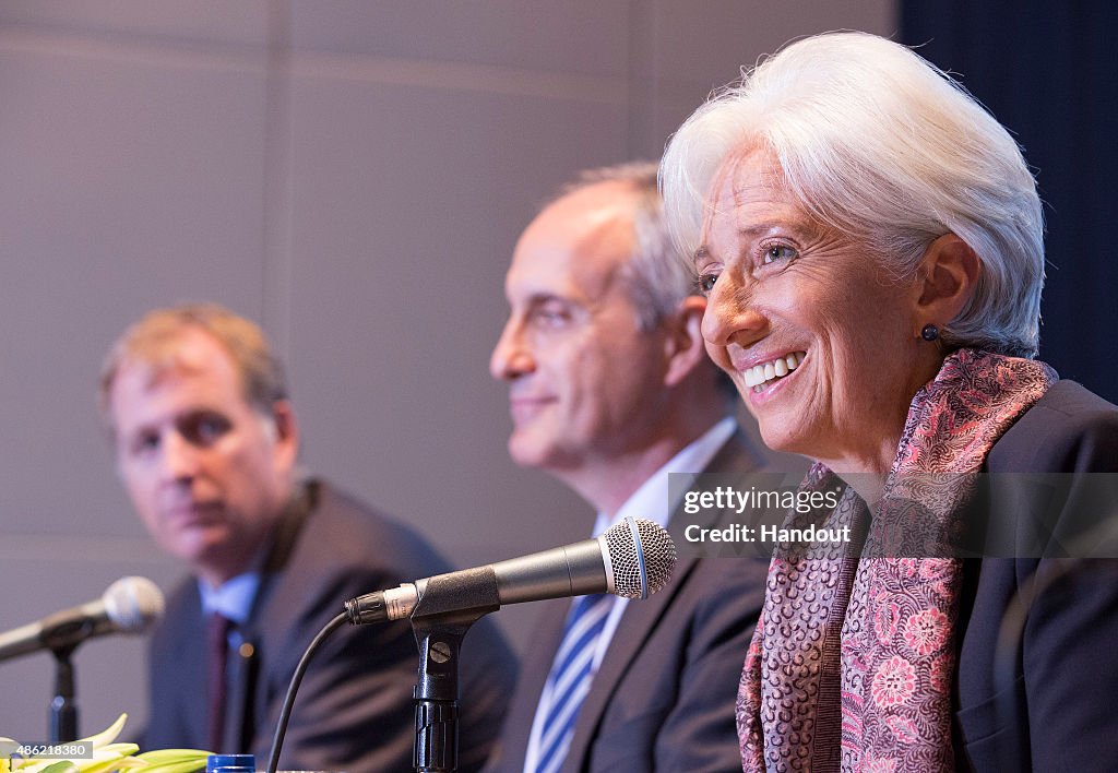 IMF Director Christine Lagarde Speaks In Indonesia