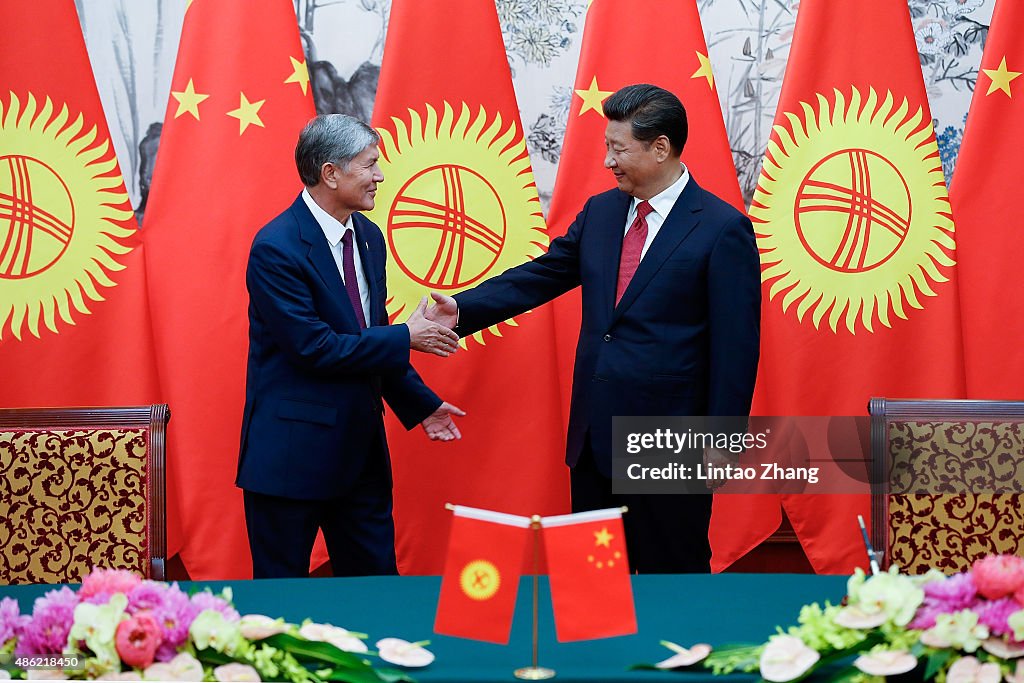 President Of Kyrgystan Almazbek Atambayev Visits China