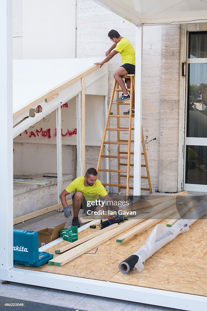 Preparations - 72nd Venice Film Festival