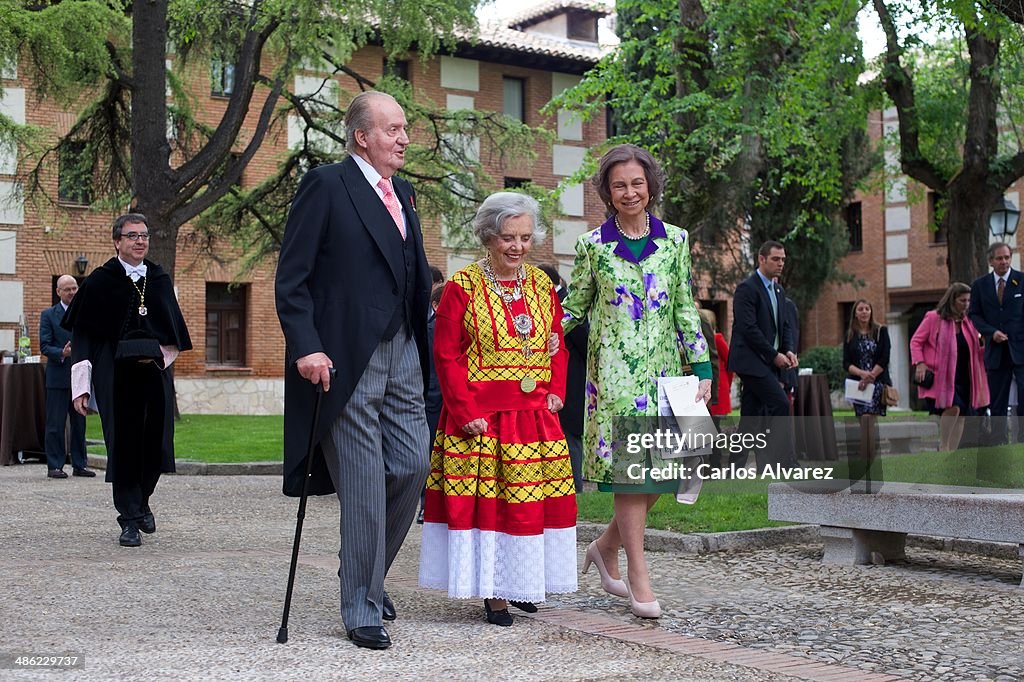 Spanish Royals Attend Cervantes Awards Ceremony 2014