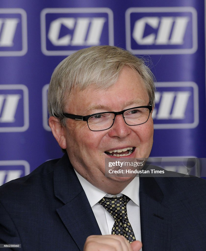 Former Prime Minister of Australia, Kevin Rudd At A Press Conference At CII House