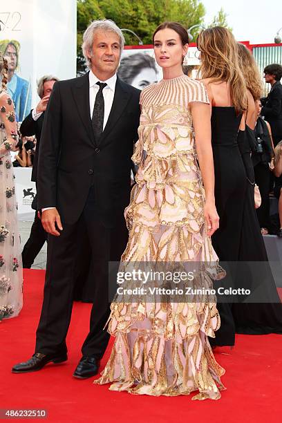 Domenico Procacci and Kasia Smutniak attend the opening ceremony and premiere of 'Everest' during the 72nd Venice Film Festival on September 2, 2015...