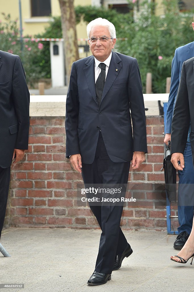 Celebrity Sightings - Day 1 - 72nd Venice Film Festival