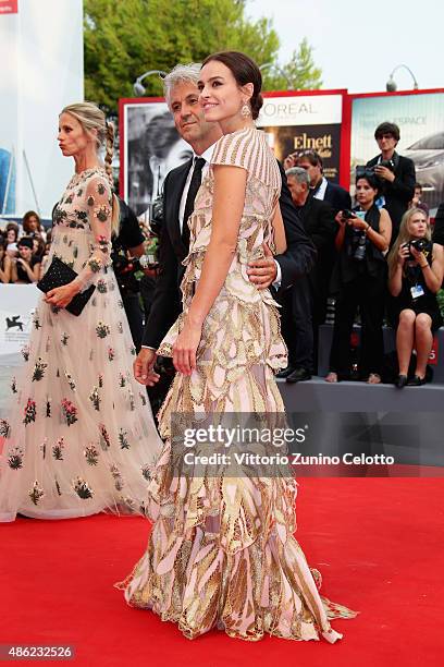 Domenico Procacci and Kasia Smutniak attend the opening ceremony and premiere of 'Everest' during the 72nd Venice Film Festival on September 2, 2015...