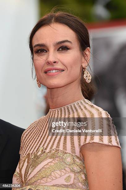 Kasia Smutniak, detail, attends the opening ceremony and premiere of 'Everest' during the 72nd Venice Film Festival on September 2, 2015 in Venice,...