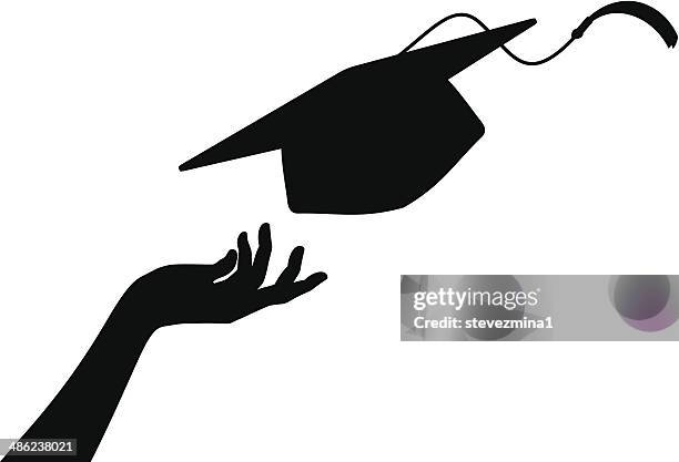 grad hut und hand - werfen stock-grafiken, -clipart, -cartoons und -symbole