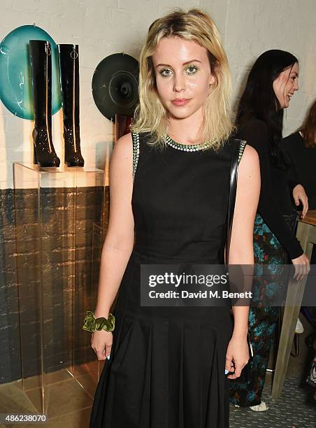 Billie JD Porter attends as Iconic British fashion label RED OR DEAD and London based NEWGEN design talent Ashley Williams celebrate the launch of...
