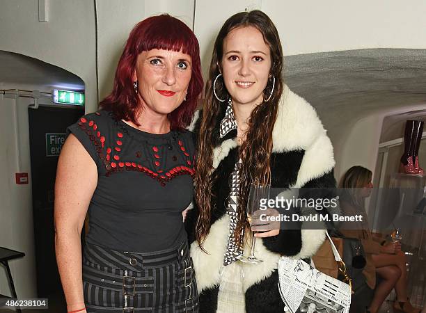 Katie Greenyer , RED OR DEAD creative director, and Ashley Williams attend as Iconic British fashion label RED OR DEAD and London based NEWGEN design...