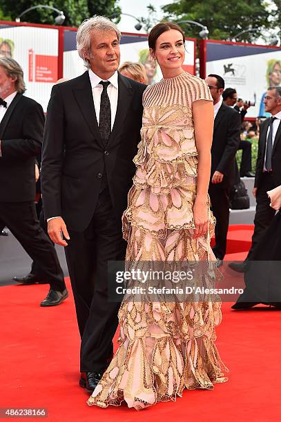 Domenico Procacci and Kasia Smutniak attend the opening ceremony and premiere of 'Everest' during the 72nd Venice Film Festival on September 2, 2015...