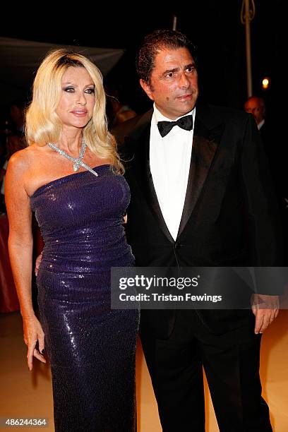 Marco De Benedetti and Paola Ferrari attend the opening dinner during the 72nd Venice Film Festival on September 2, 2015 in Venice, Italy.