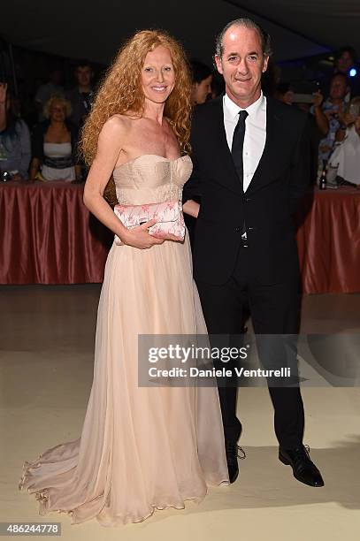 Raffaella Zaia and Luca Zaia attend the opening dinner during the 72nd Venice Film Festival on September 2, 2015 in Venice, Italy.