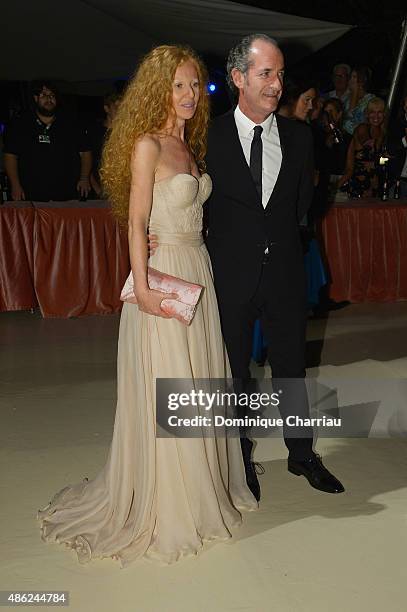 Raffaella Zaia and Luca Zaia attend the opening dinner during the 72nd Venice Film Festival on September 2, 2015 in Venice, Italy.