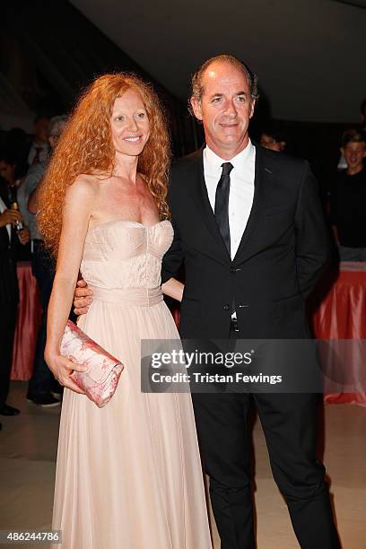 Raffaella Zaia and Luca Zaia attend the opening dinner during the 72nd Venice Film Festival on September 2, 2015 in Venice, Italy.