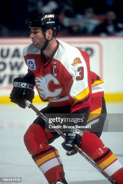 Eric Charron of the Saint John Flames skates on the ice during an AHL