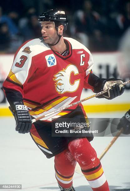 Eric Charron of the Saint John Flames skates on the ice during an AHL game in January, 1999.
