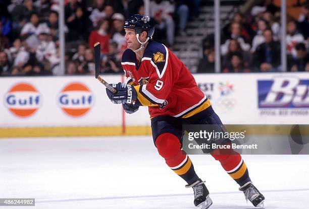 Kirk Muller of the Florida Panthers skates on the ice during an NHL game against the New Jersey Devils on November 22, 1997 at the Continental...