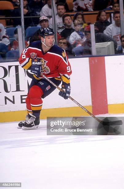 Kirk Muller of the Florida Panthers skates on the ice during an NHL game against the New Jersey Devils on November 22, 1997 at the Continental...