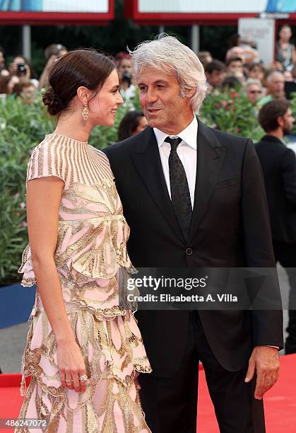 Domenico Procacci and Kasia Smutniak attend the opening ceremony and premiere of 'Everest' during the 72nd Venice Film Festival on September 2, 2015...