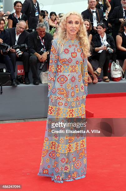 Franca Sozzani attends the opening ceremony and premiere of 'Everest' during the 72nd Venice Film Festival on September 2, 2015 in Venice, Italy.