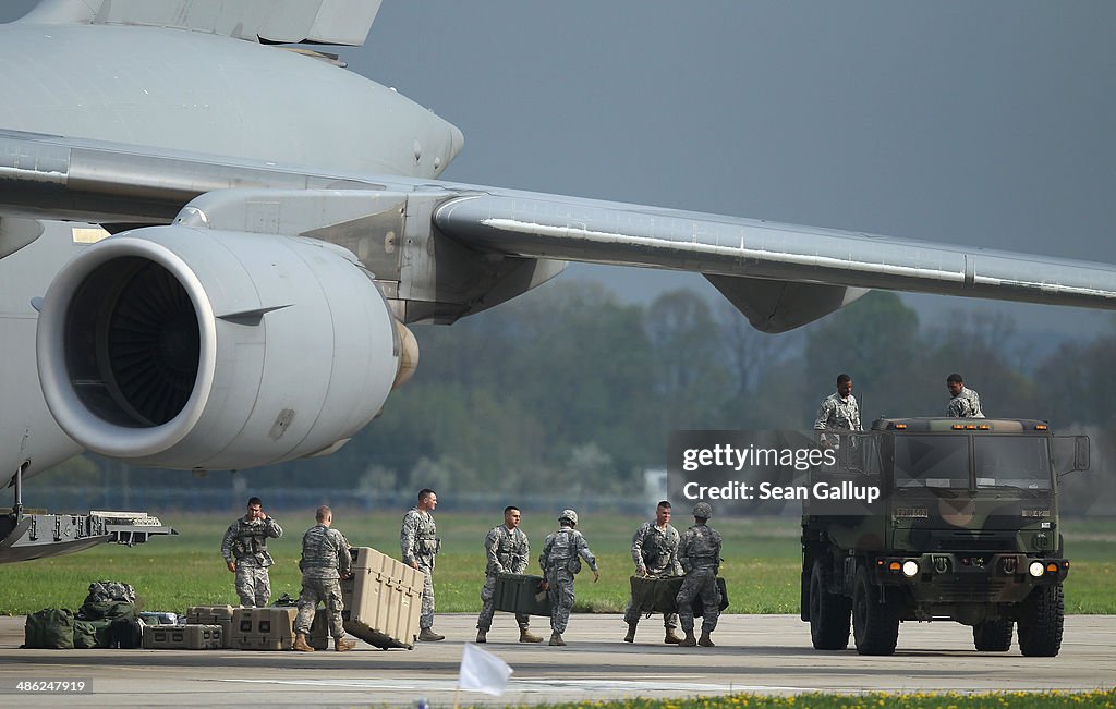 U.S. Infantry Troops Arrive In Poland For Exercises