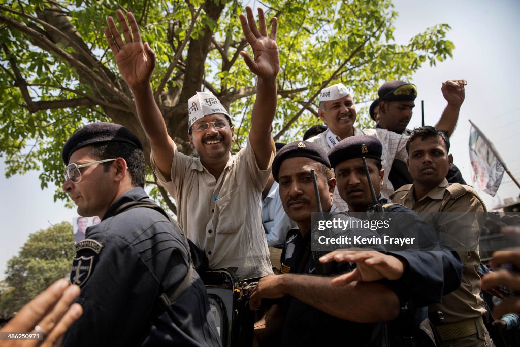 AAP Leader Arvind Kejriwal Files His Nomination In Varanasi