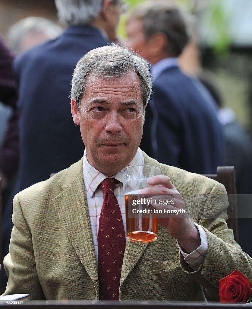 Ukip's Nigel Farage Campaigns Before European Elections